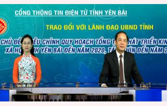 Phó Chủ tịch Thường trực UBND tỉnh Tạ Văn Long trao đổi về thực hiện Quy hoạch tổng thể phát triển kinh tế - xã hội tỉnh Yên Bái đến năm 2020, tầm nhìn đến năm 2030


